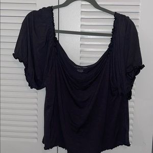 🦋 AEO Soft & Sexy Lettuce Edge Tee